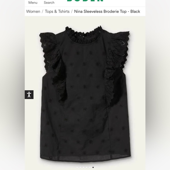 Boden sleeveless eyelet top size 20/22 - Picture 5 of 13